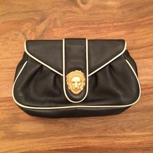 Dooney & Bourke black leather clutch